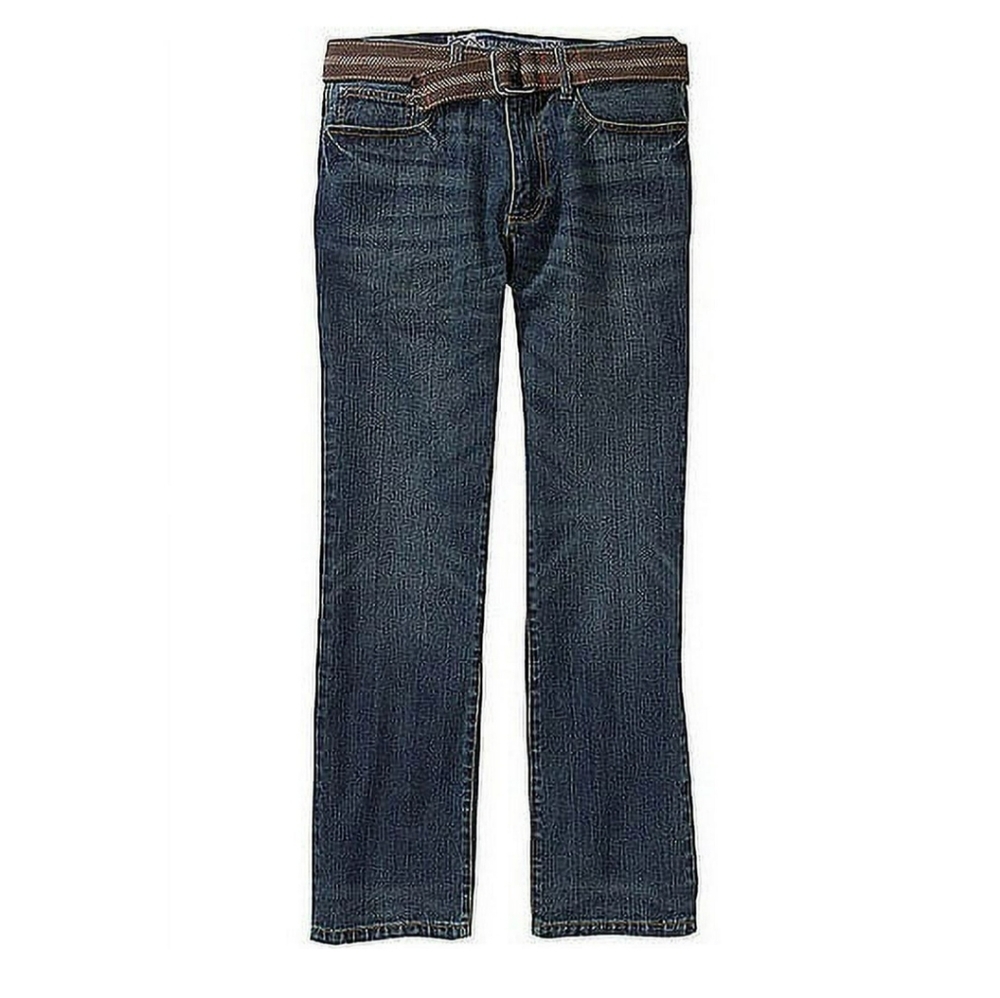 Op Jeans Men's 29x32 Blue Slim Straight 1972 Medium Wash with Belt‎